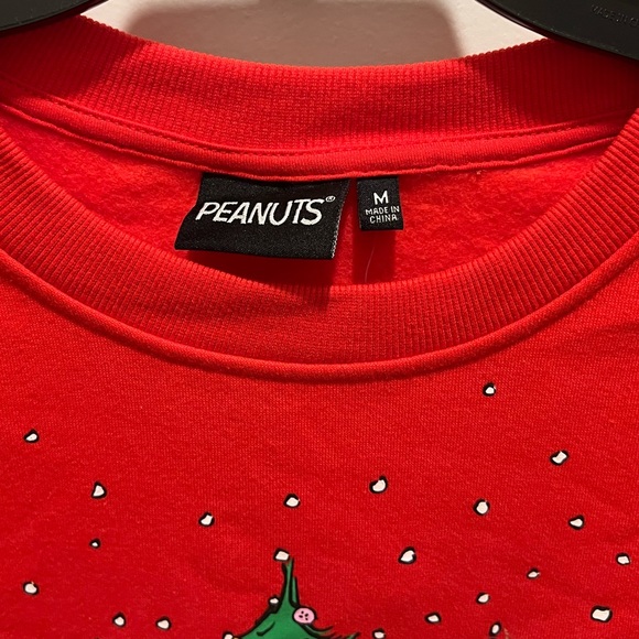 ❌SOLD❌Peanuts Charlie Brown Snoopy and The Gang Christmas Holiday Sweatshirt - Picture 2 of 4